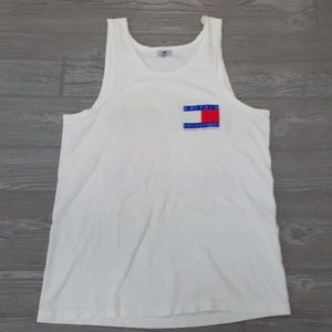 TSF men's dolphin encounters white tank top size m